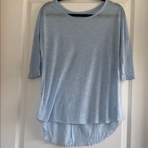 Blue quarter sleeve
